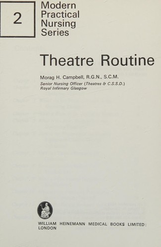 Cover for Theatre routine