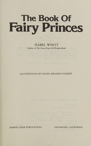 Cover for The book of fairy princes