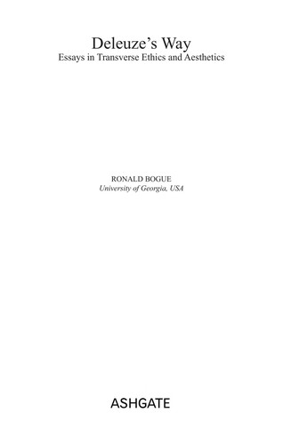 Cover for Deleuze's way