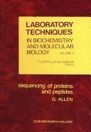 Cover for Sequencing of proteins and peptides