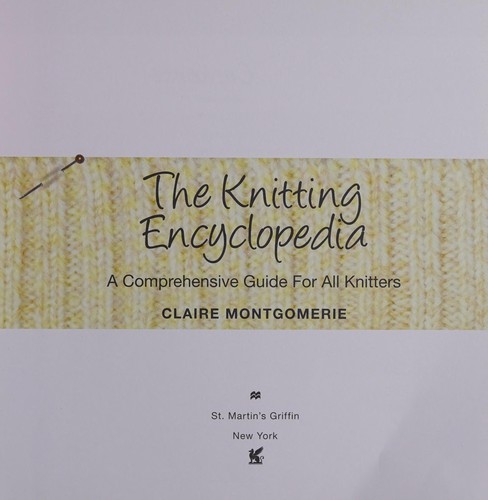 Cover for The knitting encyclopedia