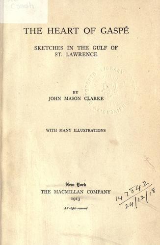 Cover for The heart of Gaspé