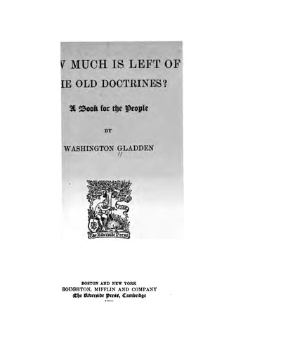 Cover for How Much is Left of the Old Doctrines?: A Book for the People