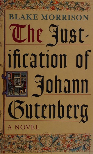 Cover for The justification of Johann Gutenberg