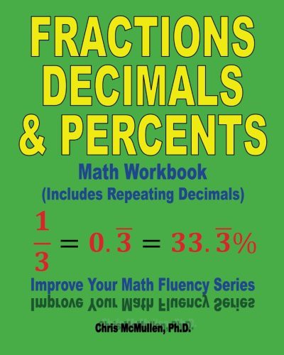 Cover for Fractions, Decimals, & Percents Math Workbook