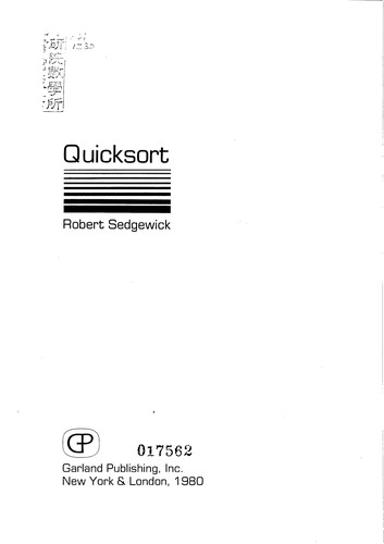 Cover for Quicksort