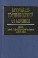 Cover for Approaches to the Evolution of Language