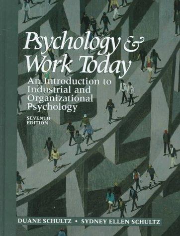 Cover for Psychology and work today