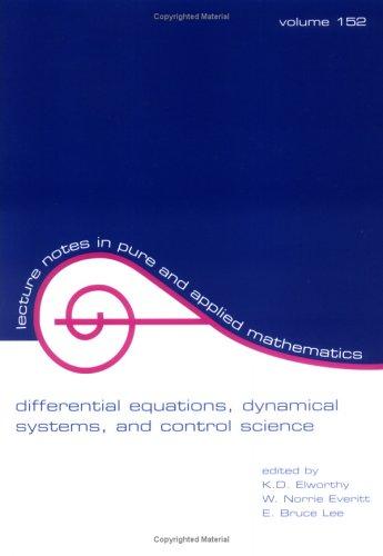 Cover for Differential equations, dynamical systems, and control science