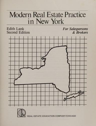 Cover for Modern real estate practice in New York