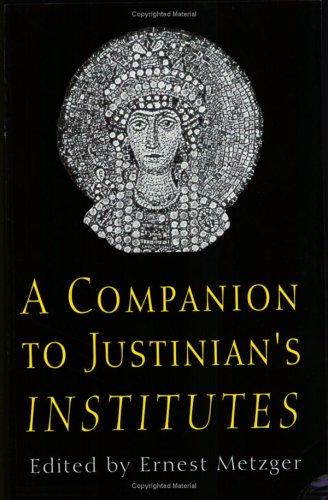 Cover for A companion to Justinian's Institutes