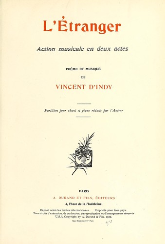 Cover for L'étranger