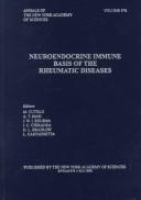 Cover for Neuroendocrine Immune Basis of the Rheumatic Diseases (Annals of the New York Academy of Sciences)