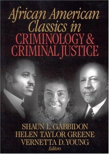 Cover for African American Classics in Criminology and Criminal Justice