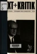 Cover for H.G. Adler.