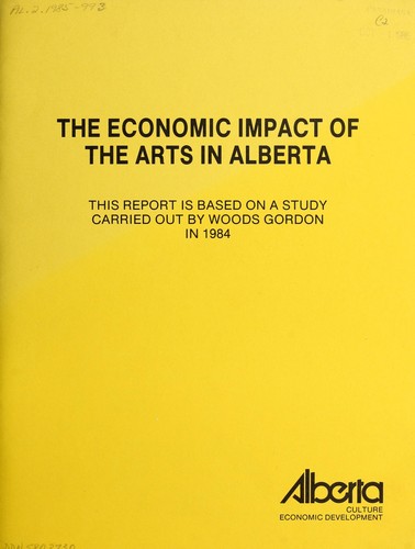 Cover for The economic impact of the arts in Alberta