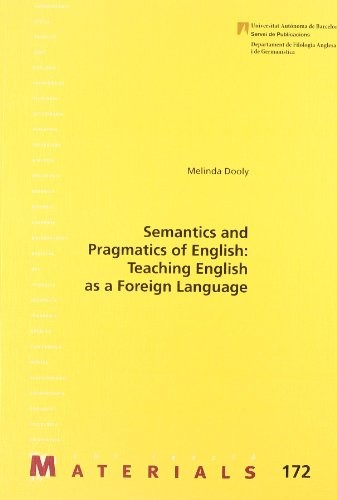 Cover for Semantics and Pragmatics of English