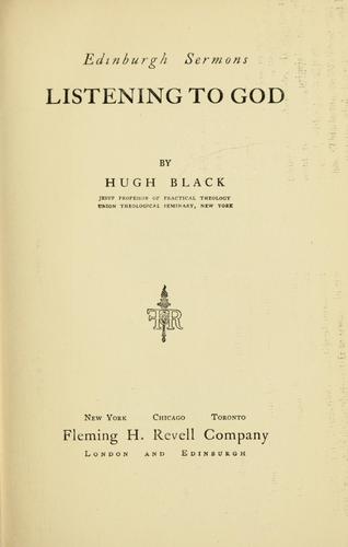 Cover for Listening to God.