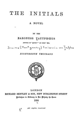 Cover for The initials