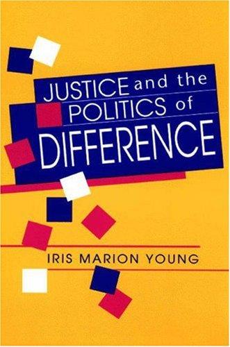 Cover for Justice and the politics of difference