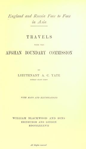 Cover for England and Russia face to face in Asia