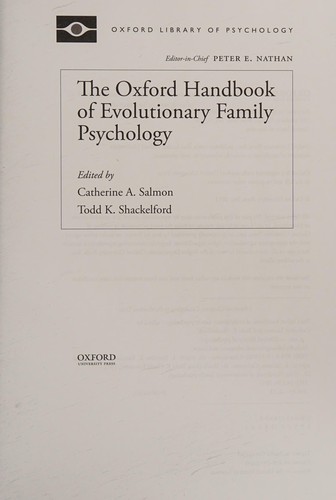 Cover for The Oxford handbook of evolutionary family psychology