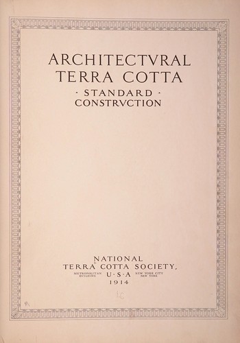 Cover for Architectural terra cotta