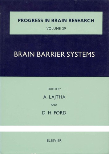 Cover for Progress in brain research