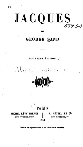 Cover for Jacques