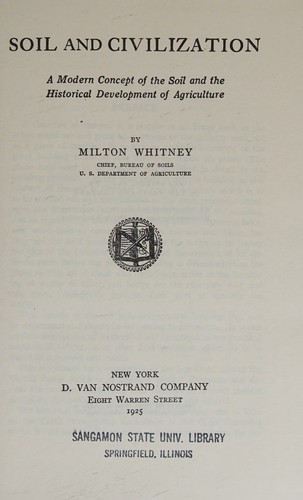 Cover for Soil and civilization