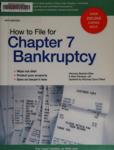 Cover for How to file for Chapter 7 bankruptcy
