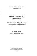 Cover for From legend to chronicle