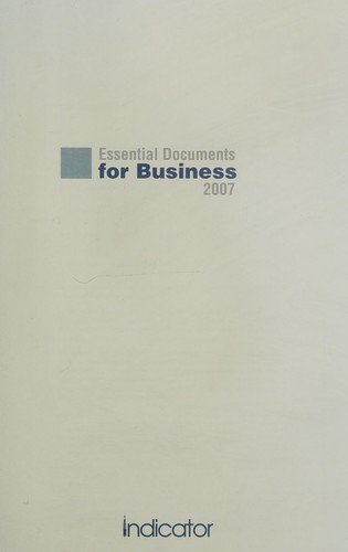Cover for Essential documents for business