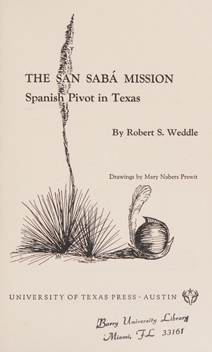 Cover for San Saba Mission