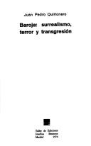 Cover for Baroja, surrealismo, terror y transgresión