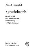 Cover for Sprachtheorie.