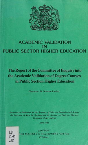 Cover for Academic validation in public sector higher education
