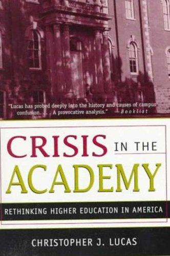 Cover for Crisis in the Academy