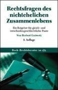 Cover for Rechtsfragen des nichtehelichen Zusammenlebens.