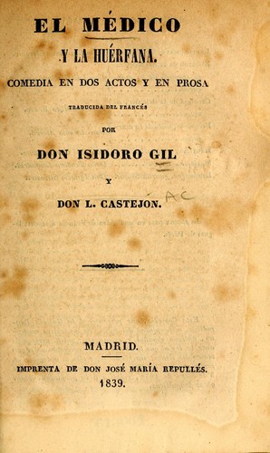Cover for El médico y la huérfana