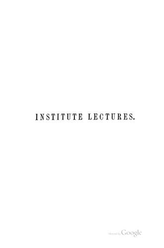 Cover for Method of Teachers' Institutes, and the Theory of Education
