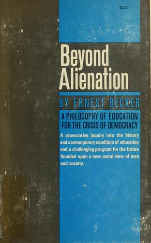 Cover for Beyond alienation