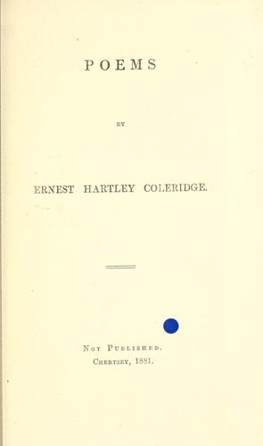 Cover for Poems.
