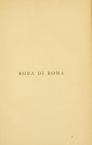 Cover for Roba di Roma