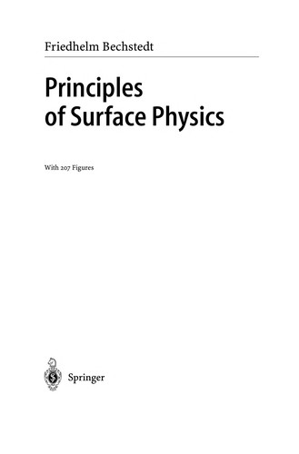 Cover for Principles of Surface Physics