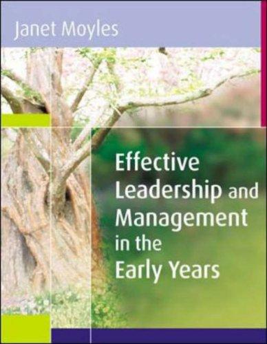 Cover for Effective Leadership and Management in the Early Years