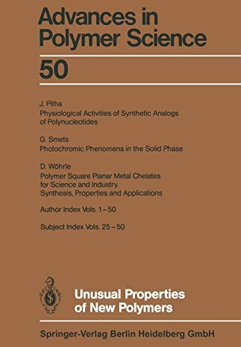 Cover for Unusual Properties of New Polymers