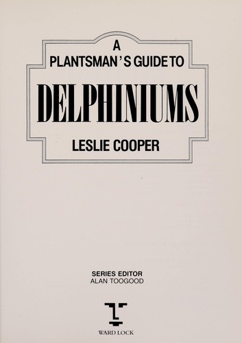 Cover for A plantsman's guide to delphiniums