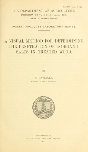 Cover for Forest products laboratory series