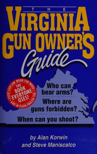 Cover for The Virginia gun owner's guide